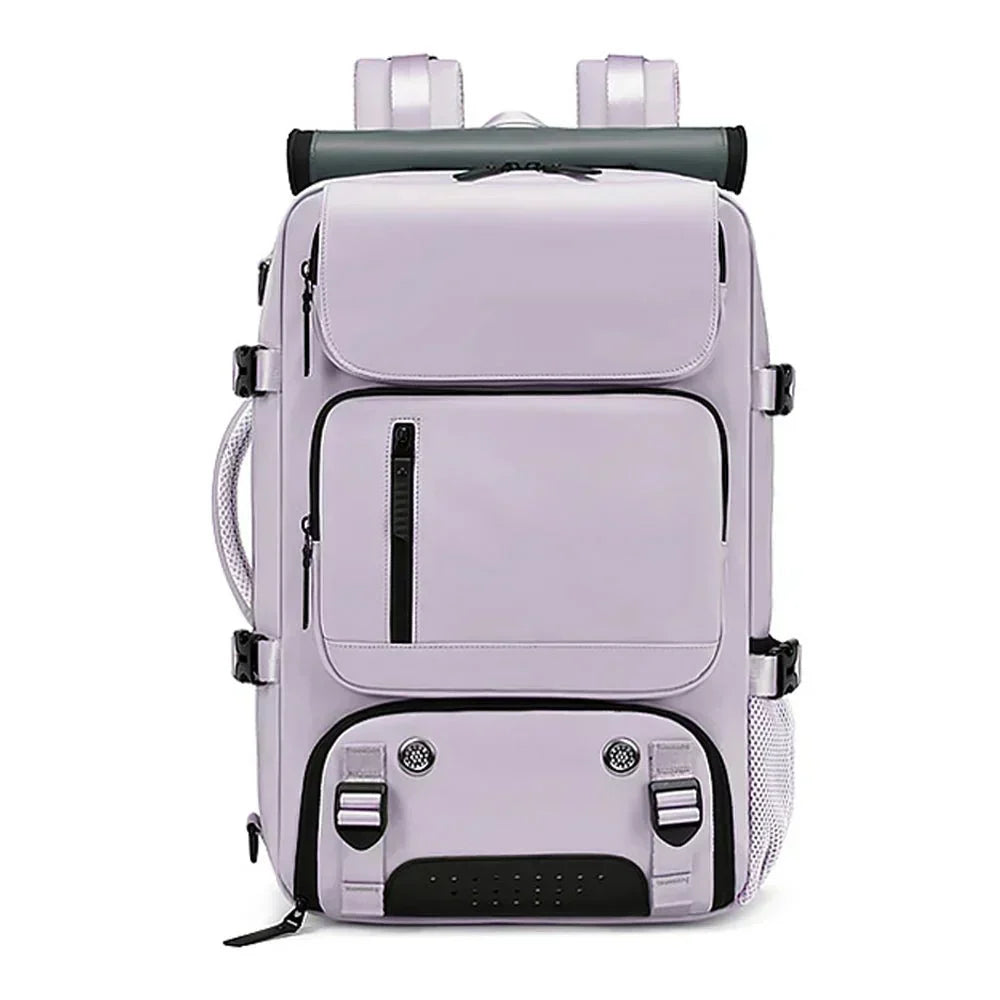 Drevila - Large Waterproof Travel Backpack with USB Charging Port