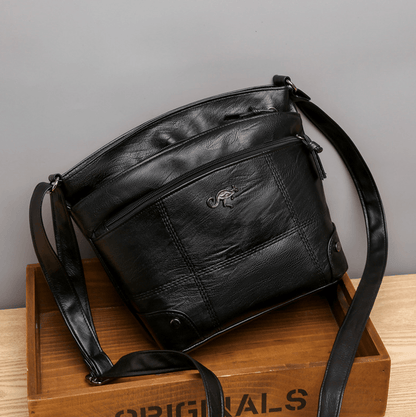 Drevila – Vintage PU Leather Shoulder Bag with Adjustable Strap
