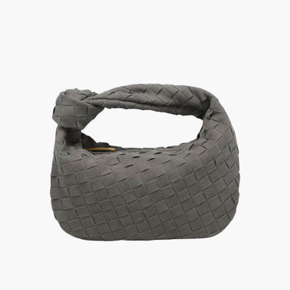Drevila – Women’s Mini Vegan Suede Shoulder Bag with Woven Knot Design