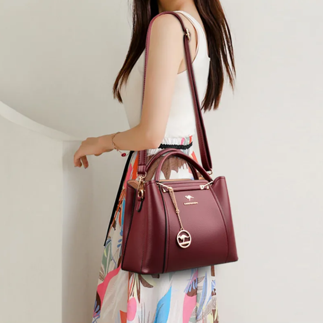 Drevila – Women’s PU Leather Shoulder Handbag with Crossbody Strap