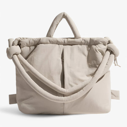 Drevila - Women’s Quilted Puffer Handbag with Adjustable Shoulder Strap